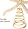 Christmas Decor - Gold Glass Rhinestone Bow Tree Topper(Gold)